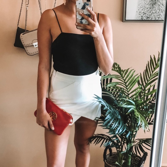 Express Dresses & Skirts - White asymmetrical mini skirt